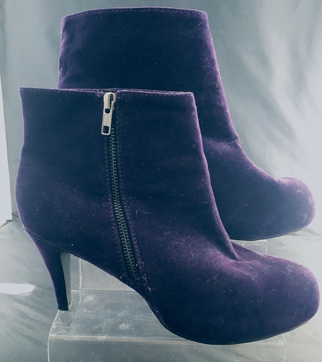 Purple ankle boots best sale uk