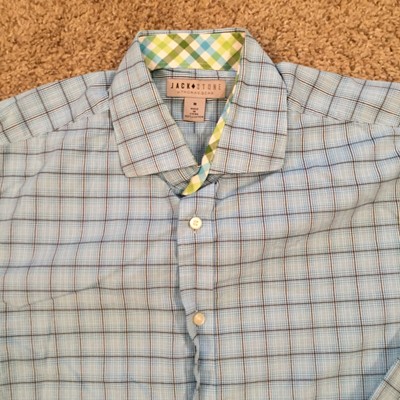 Chemise Homme Jack Stone Bleu - Taille L - 100% Coton - Occasion Très Bon état