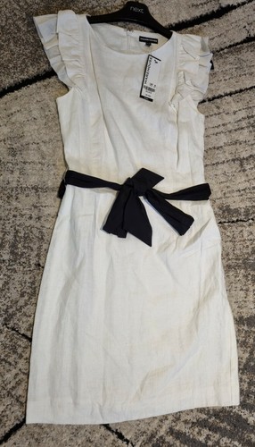 Warehouse White Linen Dress Uk 8 , £60 - Picture 2 of 6