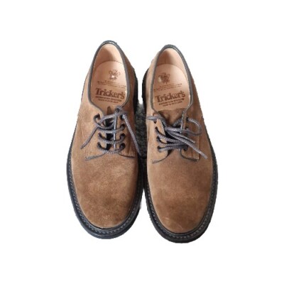 Trickers Mens Daniel Brown Suede Tramping Handmade Shoes UK UK