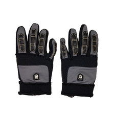 HESTRA Children Youth Black Leather Heli Ski Snowboard Gloves Sz 5