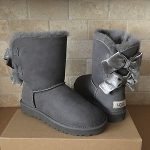 grey ugg bow boots