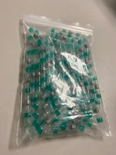 100 pcs SOLDER AND SEAL HEAT SHRINK BUTT CONNECTORS WIRE GREEN 16-18 GAUGE