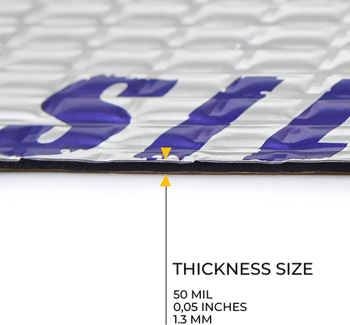 50 Mil (1.3Mm) 52 Sqft Car Sound Deadening Mat - Butyl Automotive Sound Deadener - Picture 8 of 14