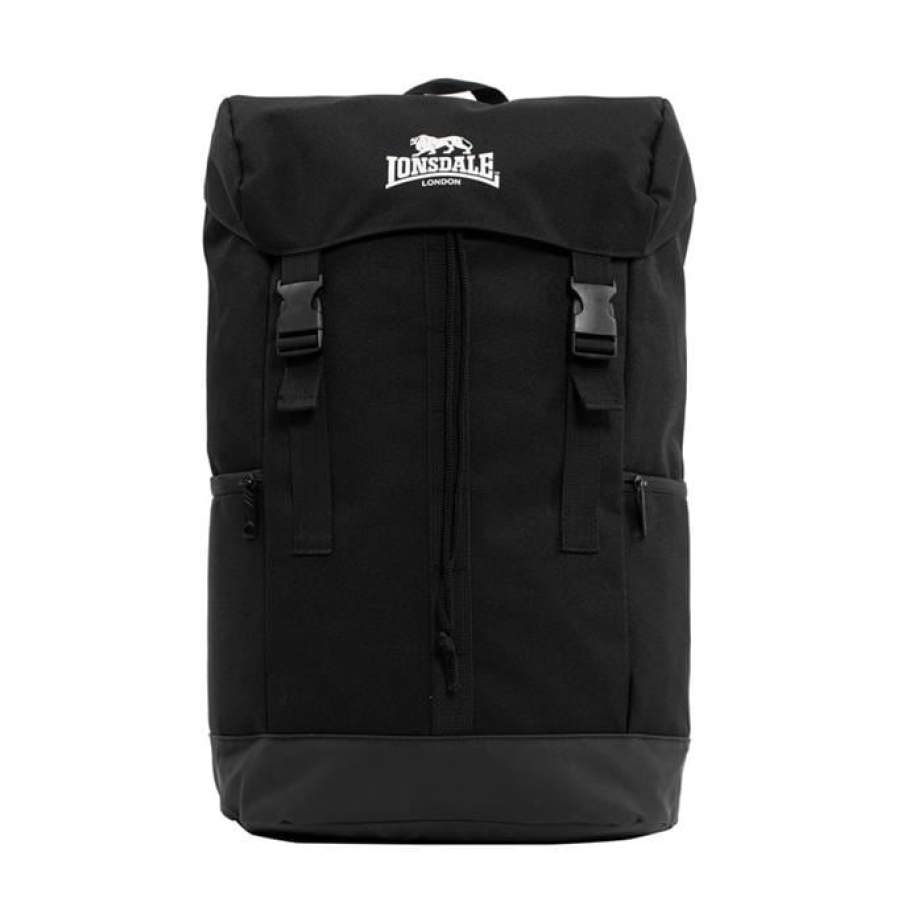 LONSDALE NIAGARA BLACK BACKPACK SCHOOL TRAVEL SPORTS GYM BAG BRAND