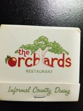 OLD Vintage "The ORCHARDS" Woodcliff Lake, NJ matchbook / MADE IN USA / Cool!