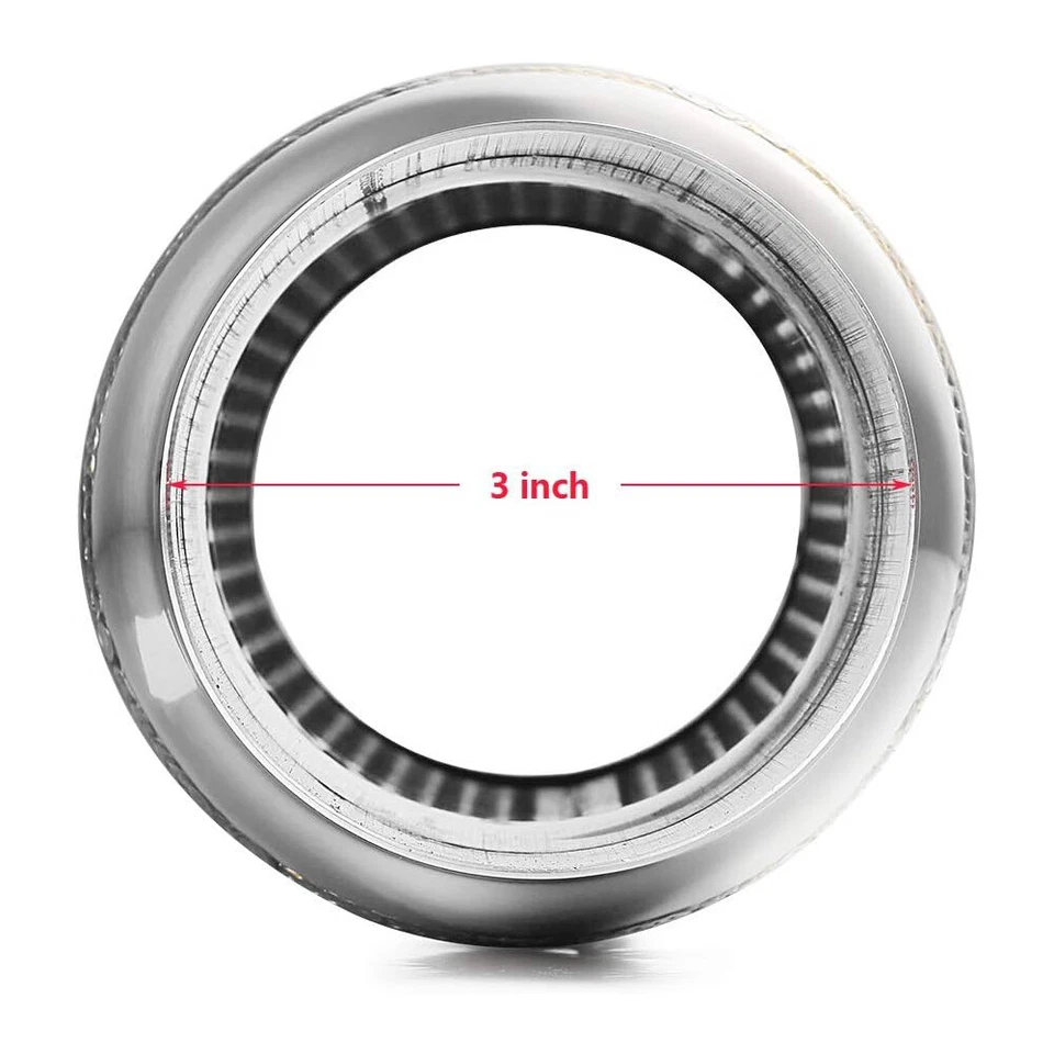 Resonador de escape silenciador de 16" de entrada/3" de salida para Toyota Land Cruiser de 3" Foto 3 de 4