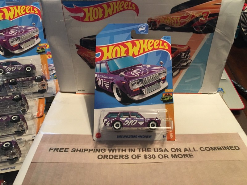 HOT WHEELS DATSUN BLUEBIRD WAGON 510 PURPLE HW WAGONS 4/5 VHTF!!