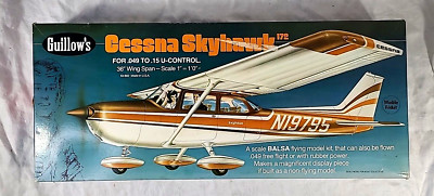 NEW UNASSEMBLED Guillows Cessna Skyhawk 172 Balsa Wood Kit / #802 / 36'' Wingspan