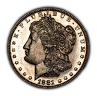 1881-S $1 Morgan Silver Dollar - Glassy Proof-Like - BU - VIDEO - SKU-D5425