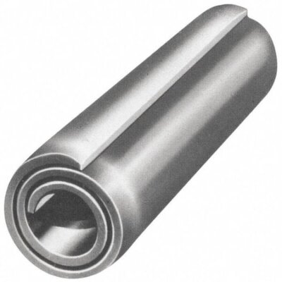 Zoro Select U39140.037.0150 Spring Pin,Coiled,3/8Inx1-1/2In,Pln,Pk5