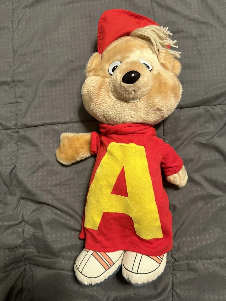 Vintage 1983 Alvin and the Chipmunks Pull String Talking 18" Plush Not Talking - Image 2 of 3