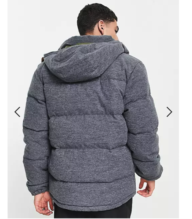 The North Face Sierra Down wool parka jacket MSRP$400 in Heather