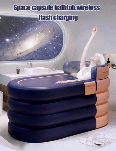 Inflatable Adult Bathtub, Freestanding Inflatable Bathtub with Wireless Electric - Picture 6 of 9