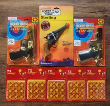 TootsieToy American West Sterling Deluxe Edition  2 Police Toy Cap Guns Vintage