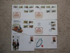 ISLE OF MAN - 1988 - 91 DEFINITIVE SET OF 6 FIRST DAY COVERS TO £2 (2 COPIES)