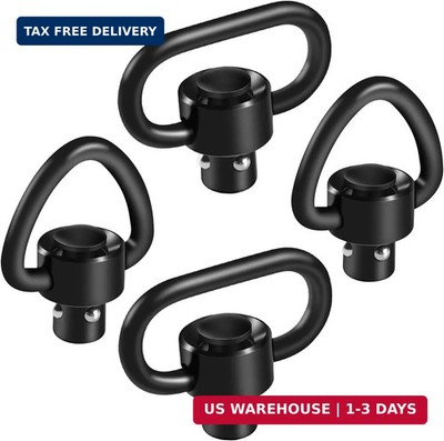 4 Pack QD Sling Swivels, Quick-Disconnect Push Button for Two Point and Traditio