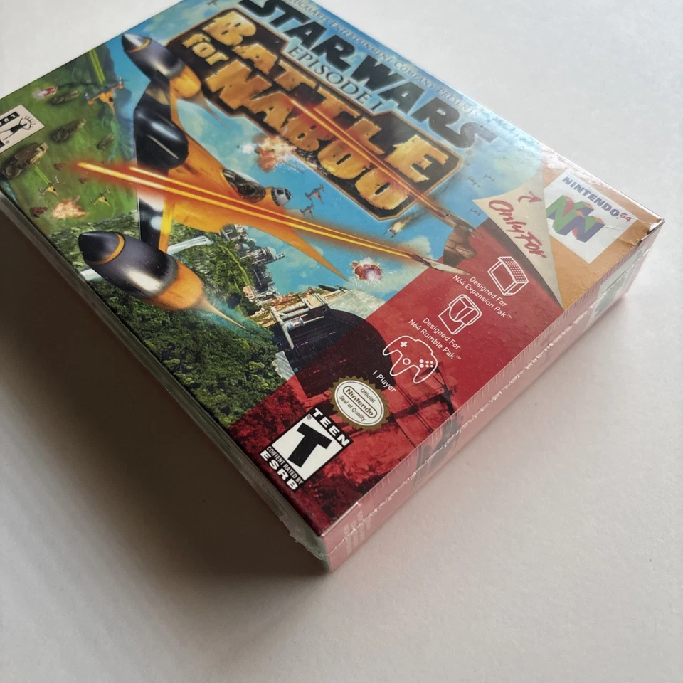 Star Wars Episodio I: Batalla por Naboo Nintendo 64 N64 Sellado Nuevo WATA CGC VGA Foto 3 de 4