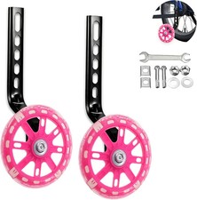 Training Wheels for Kids, Heavy Duty Bicycle Stabiliser Flash Mute Wheel Mounted