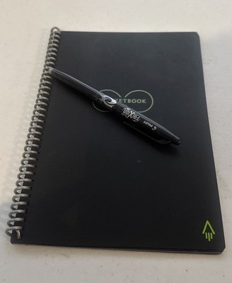 Rocketbook CORE Smart Notebook Writing Pad, Dot Grid 6''x8.8'' 36 Sheets - Black
