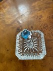 sterling silver ring blue topaz size 7.25 — photo 1
