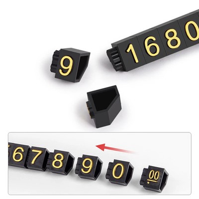 Schmuck Preisetiketten Set Zahl Buchstaben mini Cube Display Stand