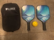 Fildree 2 Pickleball Paddles 1 Balls And Carrying Case USAPA Approved