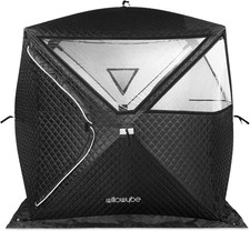 WILLOWYBE Outdoor Sauna Tent Pro - 4-Person, All-Weather, Insulated, Solid, Pano
