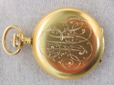 ESTREMAMENTE RARO + OTTIMO! OROLOGIO DA CASSAFORTE JOH DÜRRSTEIN DRESDA ORO 585 ~ 1900! SERVIZIO NUOVO