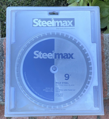 Steel Max 9  Mild Steel Carbide Cutting Saw Blade SM-BL-09 230mm x 48T 1  Arbor 