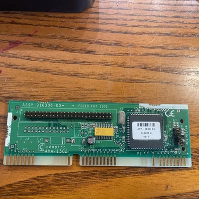 ADAPTEC AVA-1502i S8 Internal SCSI 16-bit ISA 948700 D 9819 - Image 1 of 4