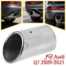 Car Stainless Steel Rear Exhaust Pipe Tail Muffler Tip fit For Audi Q7 2009-2021
