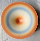 KARLSRUHER MAJOLIKA SCHALE 2855/1, GOTHEIN Spritzdekor Art Déco 1928-33 - 31 cm