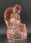 Boyd's Crystal Art Glass ANGEL #22/2 CIDER 11-24-10 Glows Praying 4-1/4" NOS — photo 2