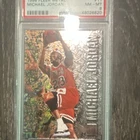 Fleer 1996-97 Metal Michael Jordan #11 Chicago Bulls PSA 8 Graded NBA Card