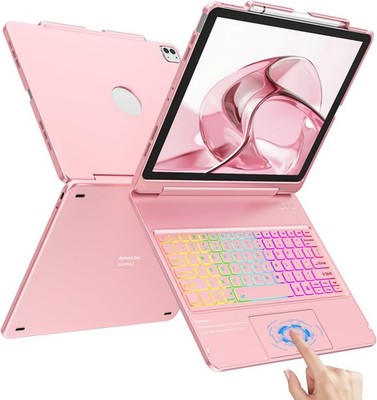 For iPad Air 13 M2 M3 iPad Pro 12.9 Backlit Keyboard Case Bluetooth