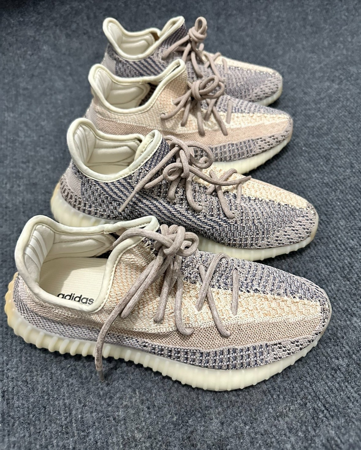GY7658 adidas Yeezy Boost 350 V2 Ash Pearl Men's Size 7-13 thumbnail 3