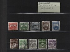 DANEMARK ,lot de 10 timbres anciens oblitérés ou neufs DE 1920A 1930