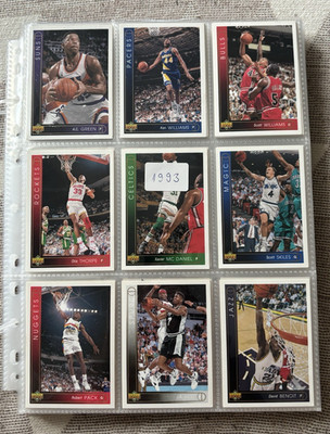 Upper Deck NBA Basketball Karten Lot 9 Stück 1993 A.C. Green Bulls Rockets