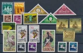 LT17451 Lithuania selection of nice stamps fine lot MNH