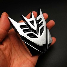 Chrome 3d Metal Transformers Autobot Deception Auto Badge Emblem Decal Sticker