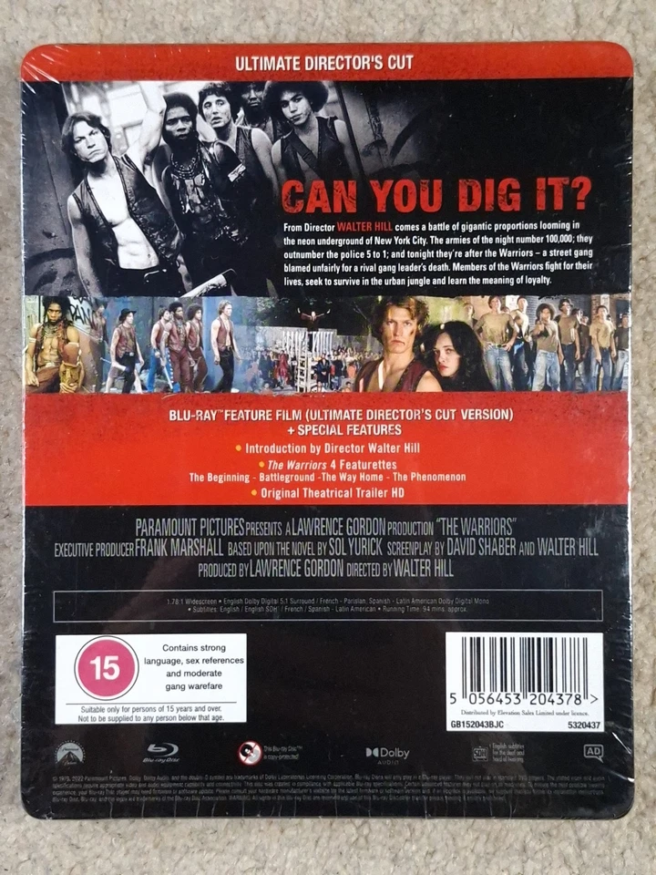 The Warriors Steelbook Edition Blu-Ray - New & Sealed, Slight Wear - Image 2 of 3
