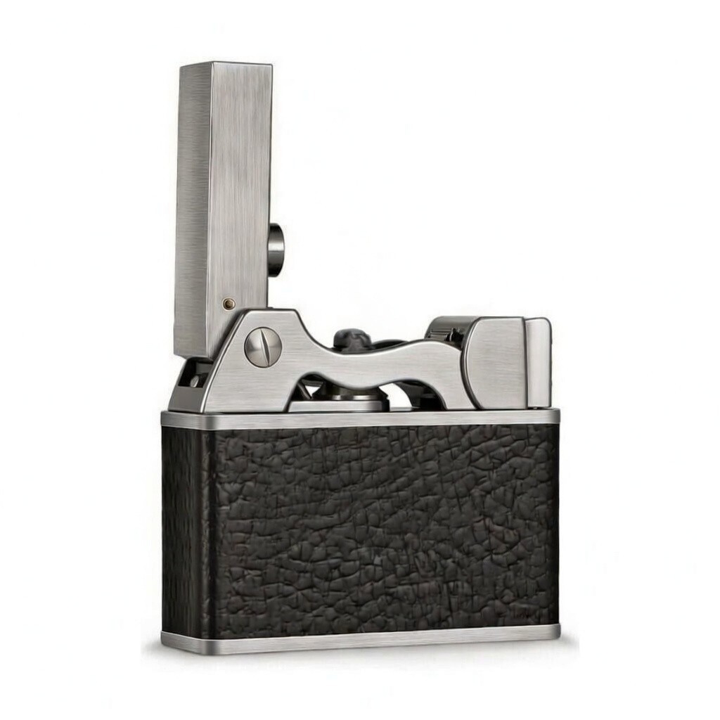Windproof Metal Leather Soft Flame Refillable Fluid Kit