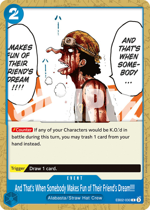 And That's When Somebody Makes Fun of Their Friend's Dream!!!! - EB02-030 (C)