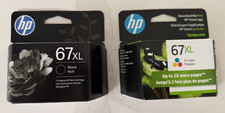 HP 67XL Genuine Black and Color Ink Combo Set HP 67 XL Original Packaging 