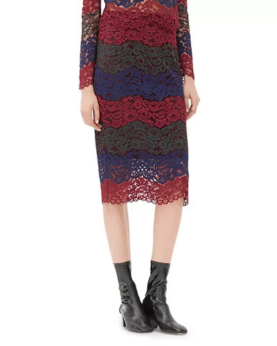 Sandro Julee Lace Pencil Skirt S Paris Chic Rock & Roll Designer Edgy Glam