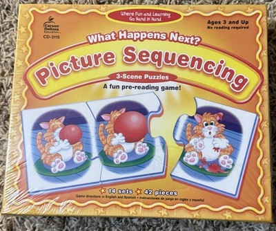 Carson Dellosa Education What Happens Next? Picture Sequencing Puzzle Game