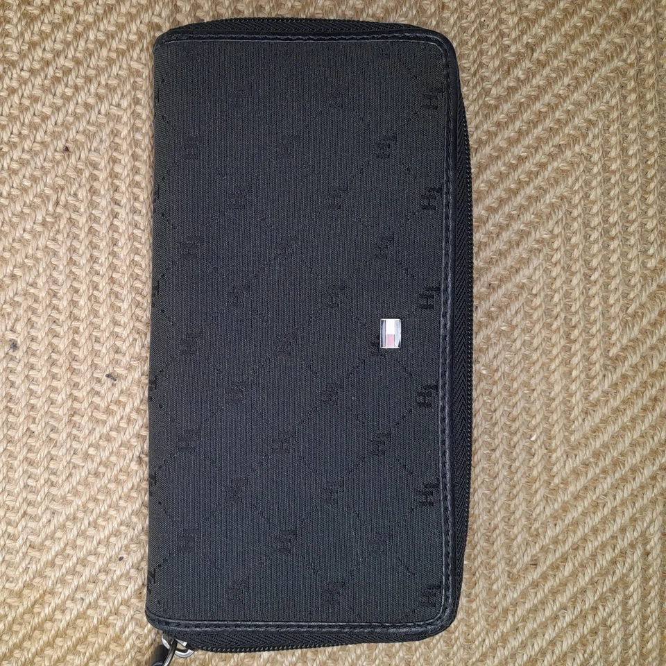 Tommy Hilfiger Black Print Purse - bage logo Monogram pattern  - Image 2 of 4