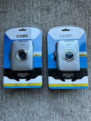 Vintage CobyAM/FM Stereo Cassette Player Radio Headphones Model CX-49 New