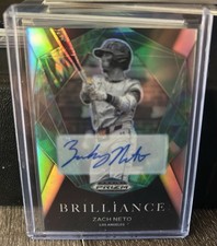 2022 Panini Prizm Draft Picks Zach Neto Brilliance Auto Prizms Silver #BR-ZN